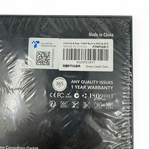 NEW Sealed REDTIGER F7NP Front & Rear Smart Dash Cam 4K Ultra Clear WIFI & GPS - Picture 7 of 8